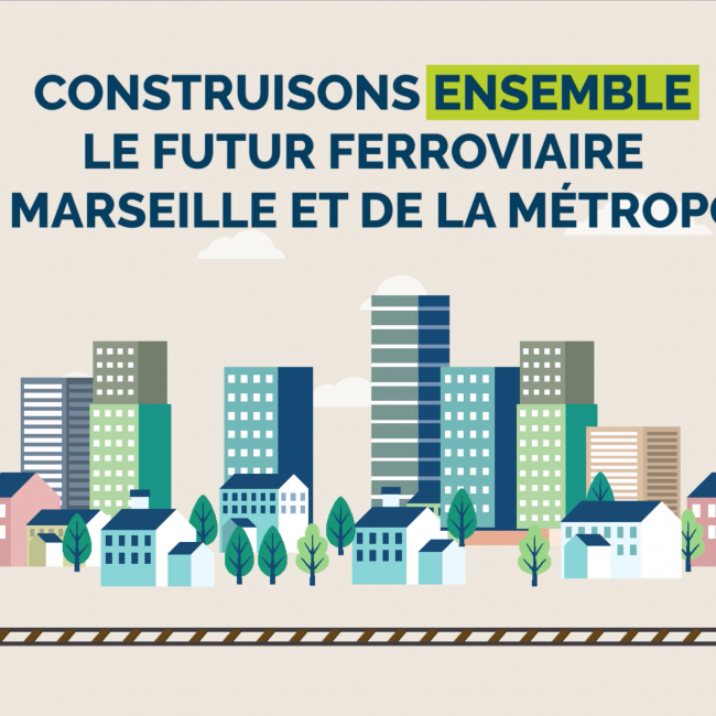 Motion design des reconstitution des fonctionnalités ferroviaires de la Gare du Canet à Marseille